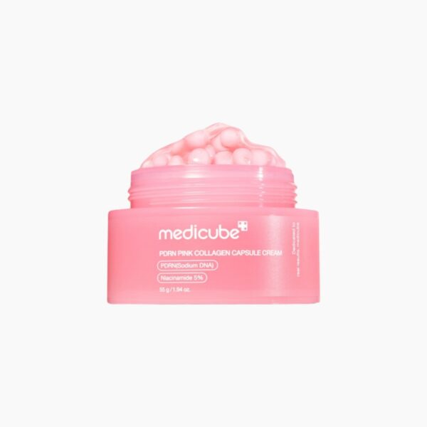 Укрепляющий капсульный крем с ПДРН и пептидами Medicube PDRN Pink Collagen Capsule Cream