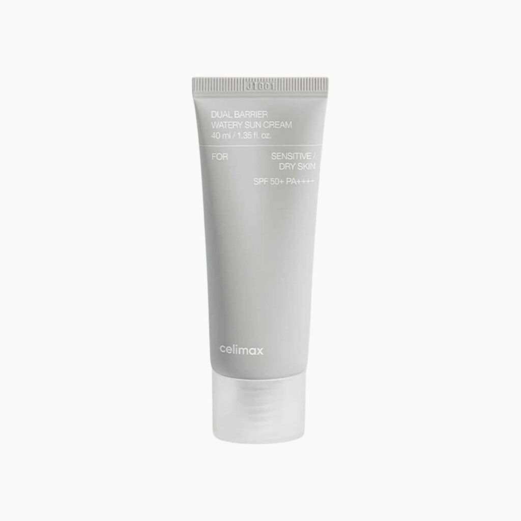 Солнцезащитный крем с комплексом церамидов Celimax Dual Barrier Watery Sun Cream SPF50+PA++++